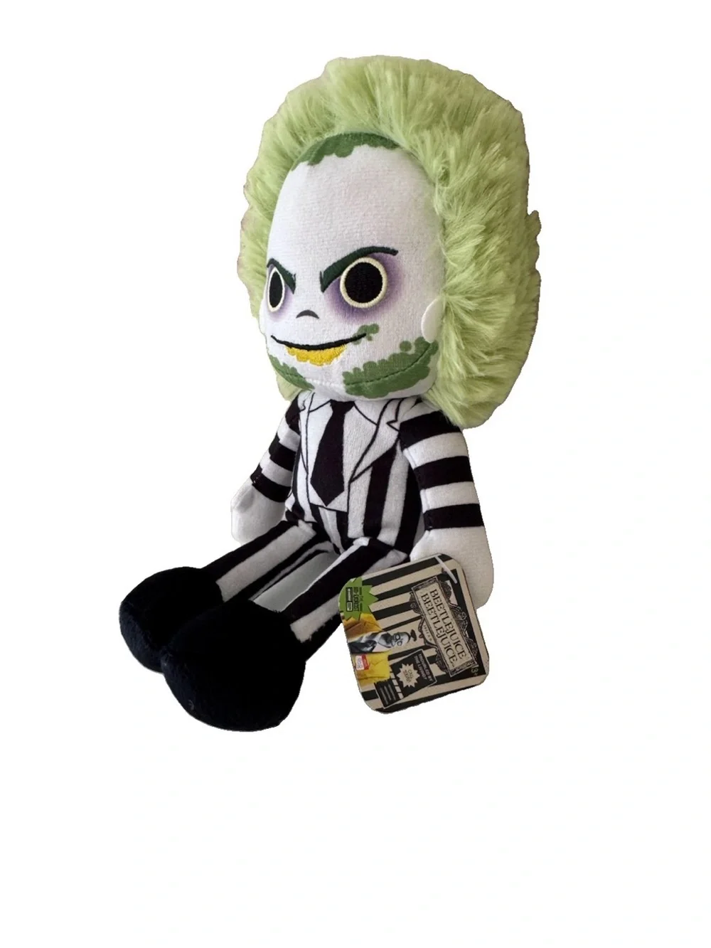 Beetlejuice-Inspired Green Hair Plush Toy - Kids Toys 8 inch NEW!